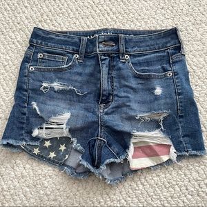 American Eagle Hi-Rise Shortie Size 2